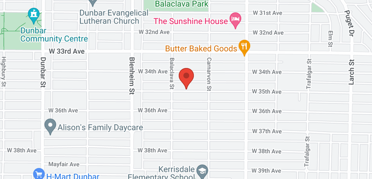 map of 3125 W 35TH AVENUE